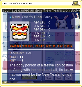 New Year’s Lion Body