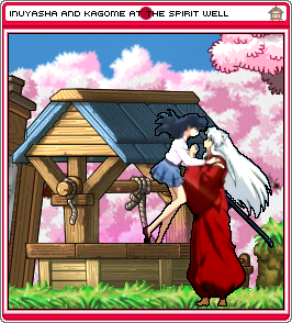 Inuyasha and Kagome at the Spirit Well