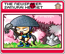 The Newspaper Samurai Helmet